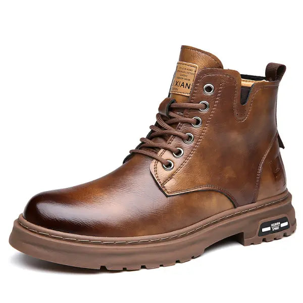 NUVIX™ | MartinBoots - Botas de piel auténtica de alta calidad para hombre