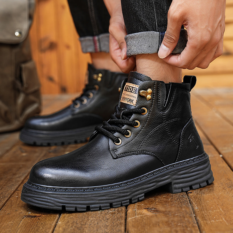 NUVIX™ | MartinBoots - Botas de piel auténtica de alta calidad para hombre